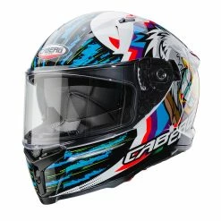 Promo ๐ Plastic Caberg Avalon Hawk Helmet White Black Blue ๐