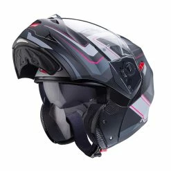Outlet 🎉 Plastic Caberg Duke X Tour Modular Helmet Fuchsia Anthracite 👍