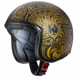 Cellularline shop 3 Best deal โจ Custom Caberg Freeride Maori Helmet Matt Black Gold โ