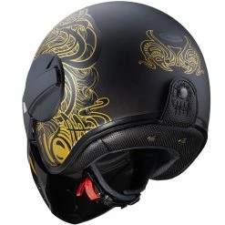 Cheap 🎉 Fiber Caberg Ghost Maori Helmet Black Gold 🧨 -Cellularline shop caberg ghostmaiori oro 4
