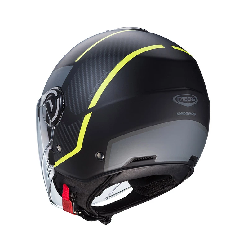 Buy π Plastic Caberg Riviera V4x Geo Helmet Yellow Anthracite π 5 Buy π Plastic Caberg Riviera V4x Geo Helmet Yellow Anthracite π - Image 3