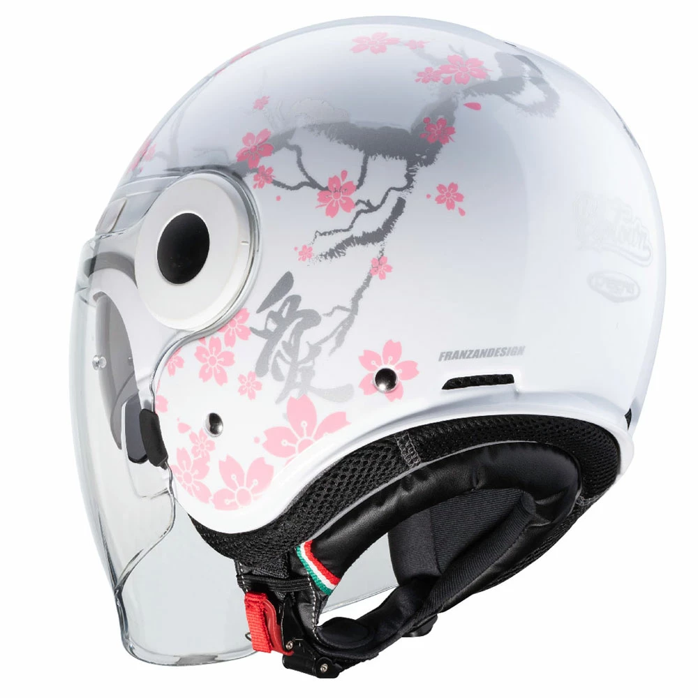 Wholesale β Plastic Caberg Uptown Bloom Helmet White Silver Pink π 5 Wholesale β Plastic Caberg Uptown Bloom Helmet White Silver Pink π - Image 3